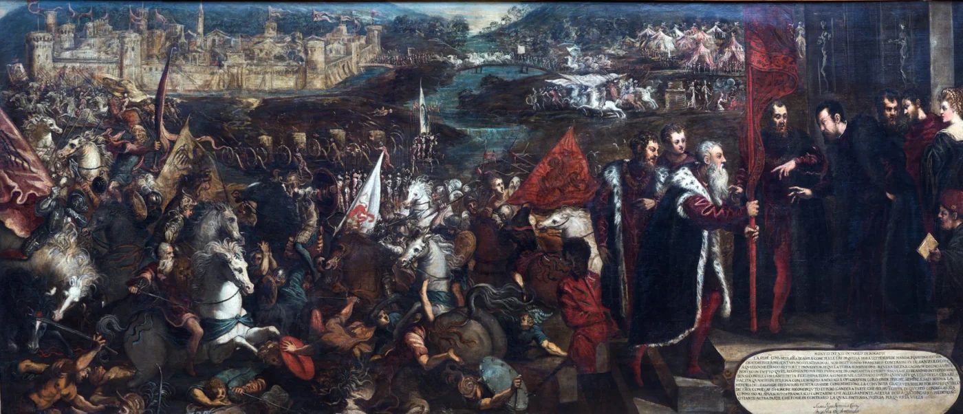 «L'Assedio di Asola», Jacopo Tintoretto (1544-45) — Museo Civico Goffredo Bellini